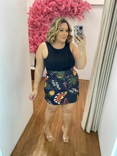 Short Saia Flavia Estampado