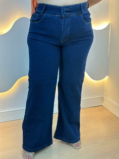 Calça Wide Leg Escura