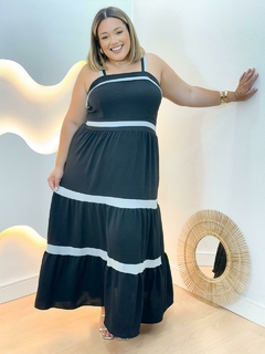 Vestido Rita Bicolor Duna - comprar online