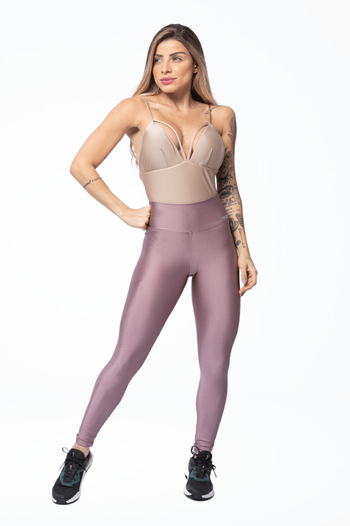 LEGGING HERA COM RECORTES E BRILHO - Be Fit