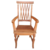Cadeira Rústica Charmeaut com Braços em Madeira de Demolição - Cód 906