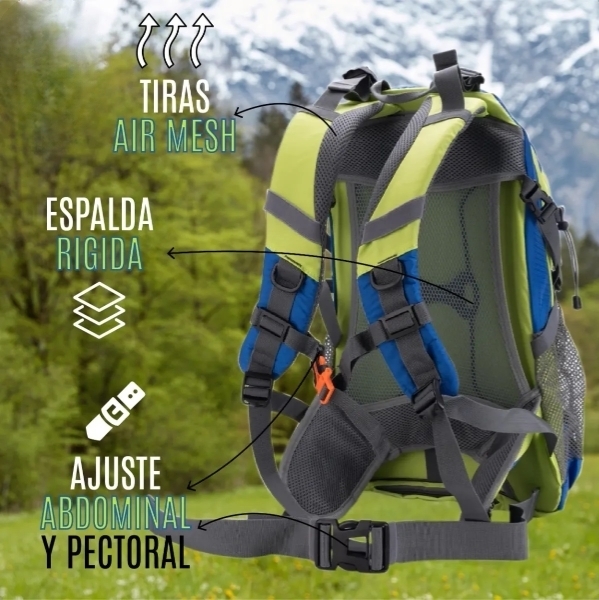 MOCHILA TREKKING Y CAMPING ALPINE SKATE 40 + 5 LT 27236