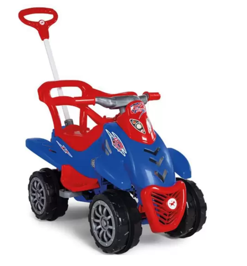 Triciclo Infantil Moto Uno 2 Em 1 Passeio e Pedal - Calesita