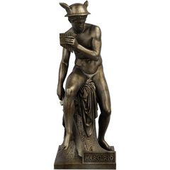 Estátua Mercúrio Mitologia Romana Estatueta - Renascença