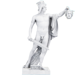 Estátua Perseu Semi Deus Herói Grego - loja online