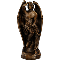 Estátua Lúcifer Vencedor - Estrela Da Manhã - Sem Chifres - comprar online