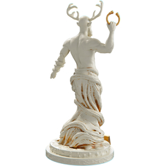 Estatua Deus Cernuno Celta Wicca - Estatueta Cernunnos - Renascença