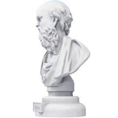 Estátua Busto Sócrates Filósofo Grego