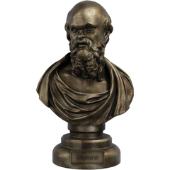 Estátua Busto Sócrates Filósofo Grego - Renascença