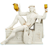 Estátua Dionísio Sentado Mitologia Grega Estatueta Baco - Versão 2