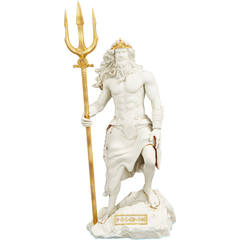 Estátua Poseidon Deus Grego - Estatueta Netuno