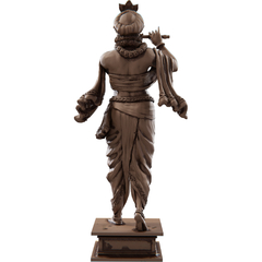 Estátua Lord Krishna Personificação de Deus Supremo Hindu - Avatar de Víxenu - loja online