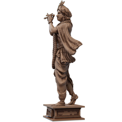 Estátua Lord Krishna Personificação de Deus Supremo Hindu - Avatar de Víxenu