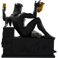 Estátua Dionísio Sentado Mitologia Grega Estatueta Baco - Versão 2