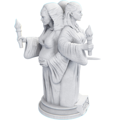 Estátua Hecate Deusa Tríplice Grega Perseia da Bruxaria Divino Feminino na internet