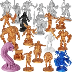 Imagem do Kit 21 Miniaturas Rpg Dungeons & Dragons D&D