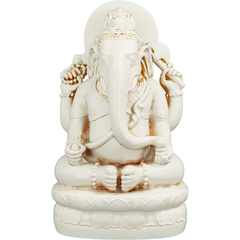 Estátua Ganesha Deus Hindu Prosperidade Sorte Sabedoria - Renascença