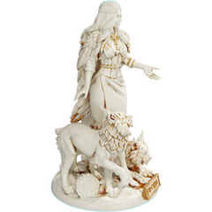 Estátua Imagem Freya Mitologia Nórdica Deusa do amor, fertilidade, beleza, magia - comprar online