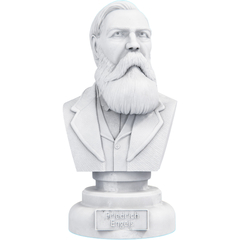 Estátua Busto Friedrich Engels Teórico do Socialismo