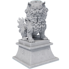 Kit 2 Estátuas Komainu Cão Leão - Dupla - Japonês Proteção Casa na internet