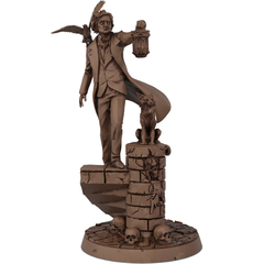 Estátua Temática Edgar Allan Poe - Coleção Grandes Escritores