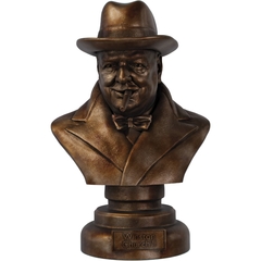 Estátua Busto Sir Winston Churchill Estadista Britânico na internet