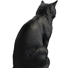 Estátua Gato - Estatueta Imagem Felino - Renascença