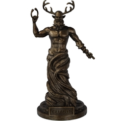 Estatua Deus Cernuno Celta Wicca - Estatueta Cernunnos - loja online