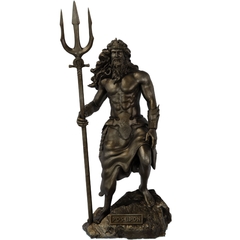 Estátua Poseidon Deus Grego - Estatueta Netuno - comprar online