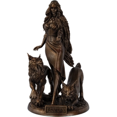 Estátua Imagem Freya Mitologia Nórdica Deusa do amor, fertilidade, beleza, magia - comprar online