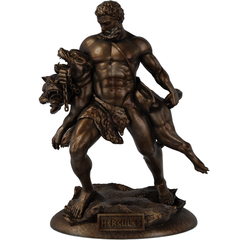 Estátua Hércules Mitologia Grega Herói Estatueta Imagem na internet