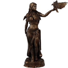 Estatua Deusa Morrigan Celta Wicca - Estatueta Grande Rainha - Renascença