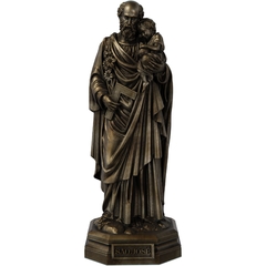 Estátua Imagem São José Protetor da Igreja Católica Estatueta - Renascença