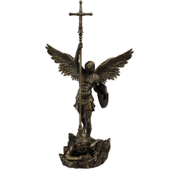 Estátua do Arcanjo Miguel Anjo Vencedor do Mal - loja online
