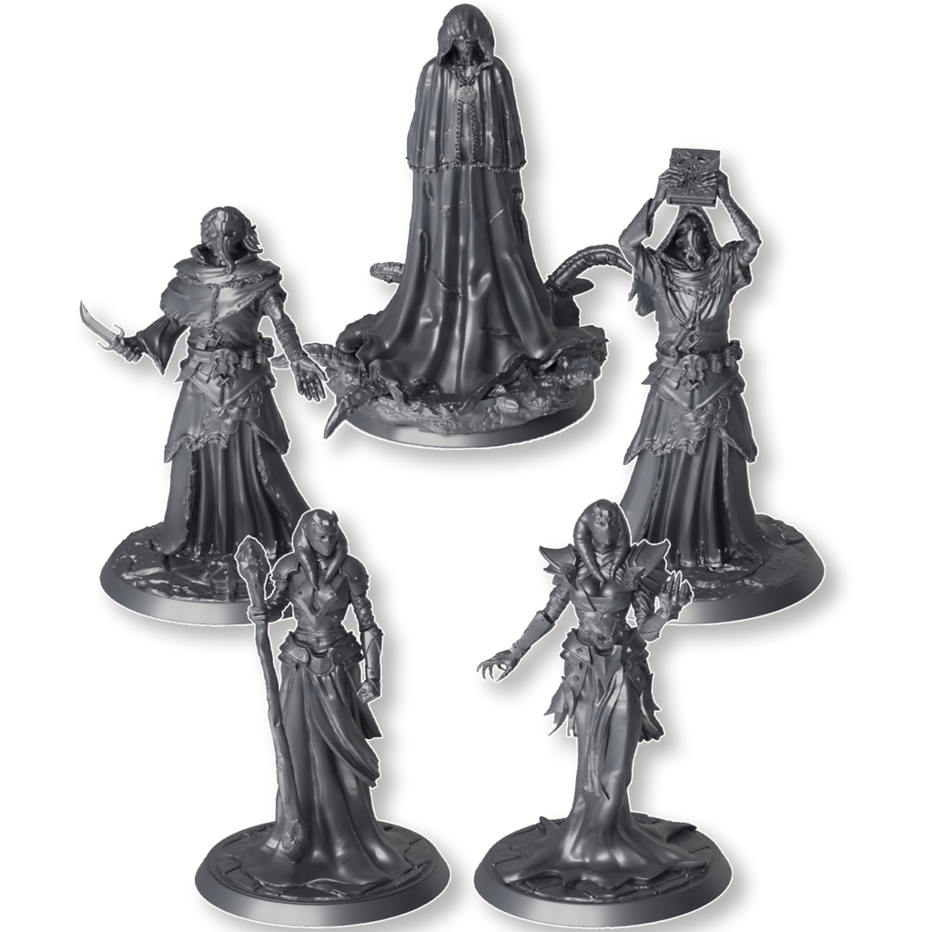 tela principal do calabouço com dados e miniaturas para RPG de