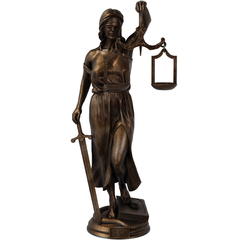 Estátua Símbolo Justiça Deusa Themis Têmis Direito - Renascença