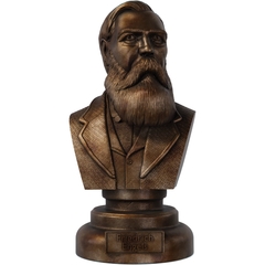 Estátua Busto Friedrich Engels Teórico do Socialismo - Renascença
