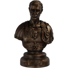 Estátua Busto Júlio César Romano - Julius Caesar Imperador de Roma - Renascença
