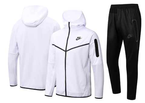 Conjunto de Moletom Nike Sportswear Tech Fleece Azul Celeste e Branco