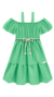 Vestido Kukiê Green - Mimos Kids