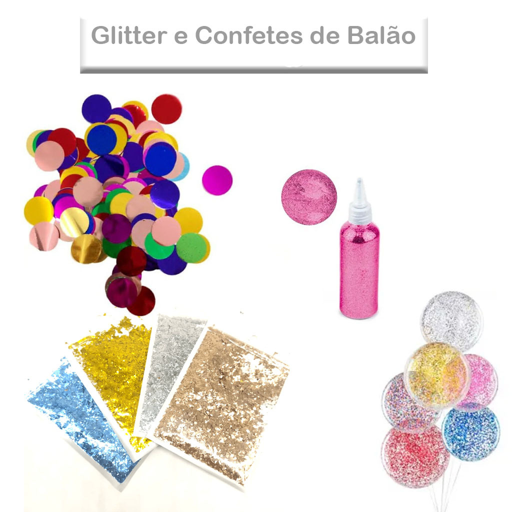 Banner - Glitter e Confetes de Balão