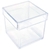 Caixinha Acrílica Transparente Cristal 5x5x5cm - Pct c/ 10 unid.