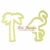 Cortador Flamingo Tropical 2 unid. - BlueStar