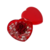 Caixa Acrílica Coração Vermelho Cristal 16,8x15 cm - 01 und na internet