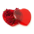 Caixa Acrílica Coração Vermelho Cristal 16,8x15 cm - 01 und
