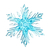 Aplique Floco de Neve Acrílico Cristal 15cm - 1 und na internet