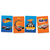 Quadros Decorativos Festa Hot Wheels 21cm x 31cm - 04 und - Festcolor