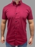 Camisa Masc. Social Manga Curta Rf - Vinho Ref.30588