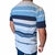 T-shirt Listrada Rhino Field - Azul/cinza Ref.132 - comprar online