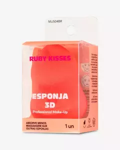 Esponja de Maquiagem 3D - Ruby Kisses - Cor Laranja - comprar online